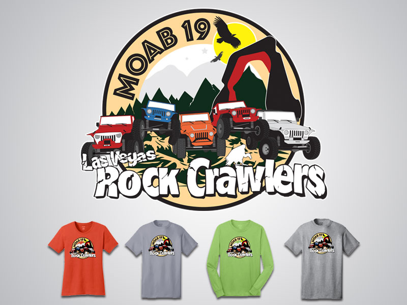 Las Vegas Rock Crawlers T-Shirt Design